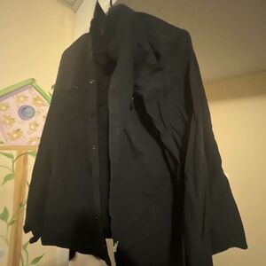 Men's Black button down